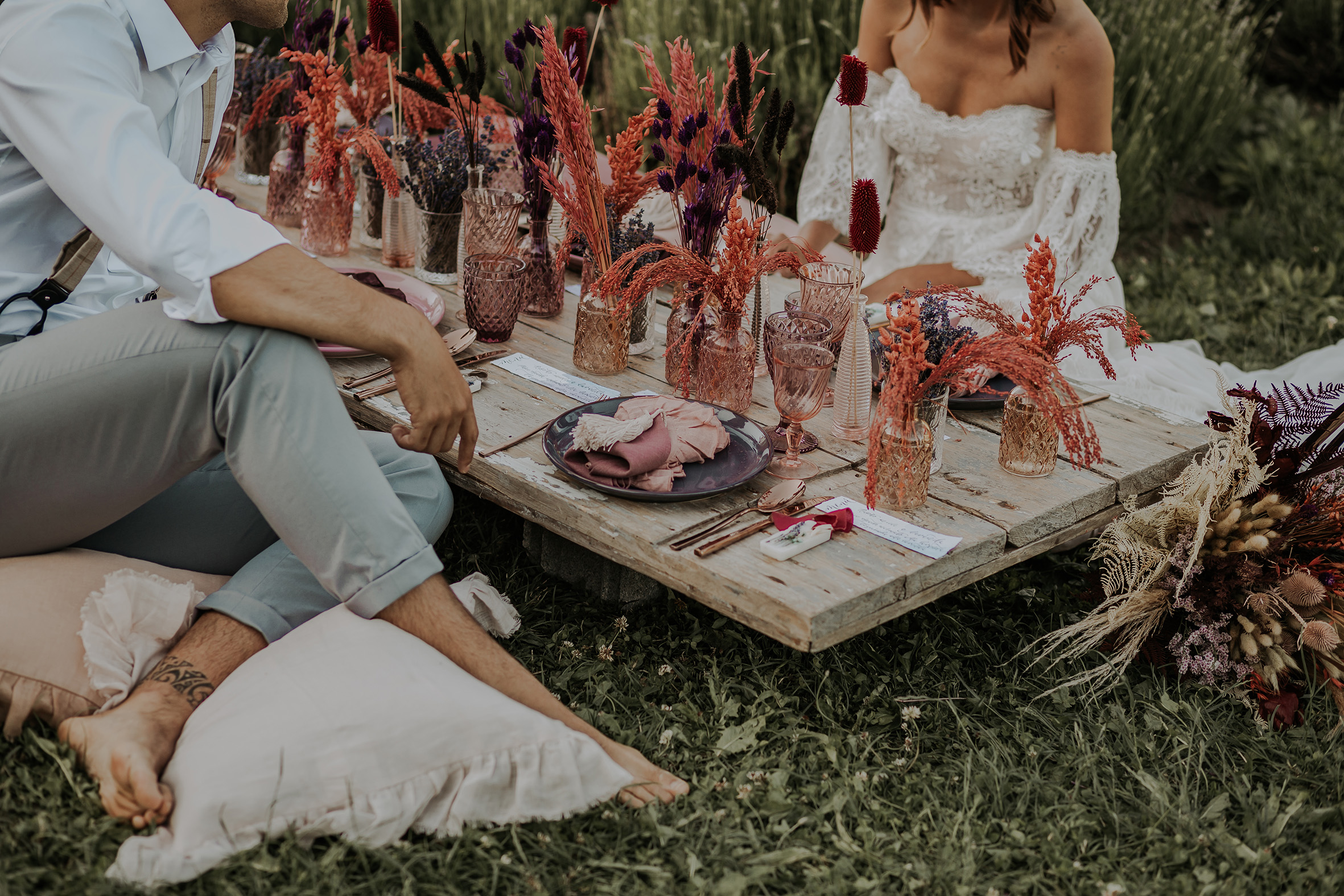 matrimonio in campo di lavanda a Bologna