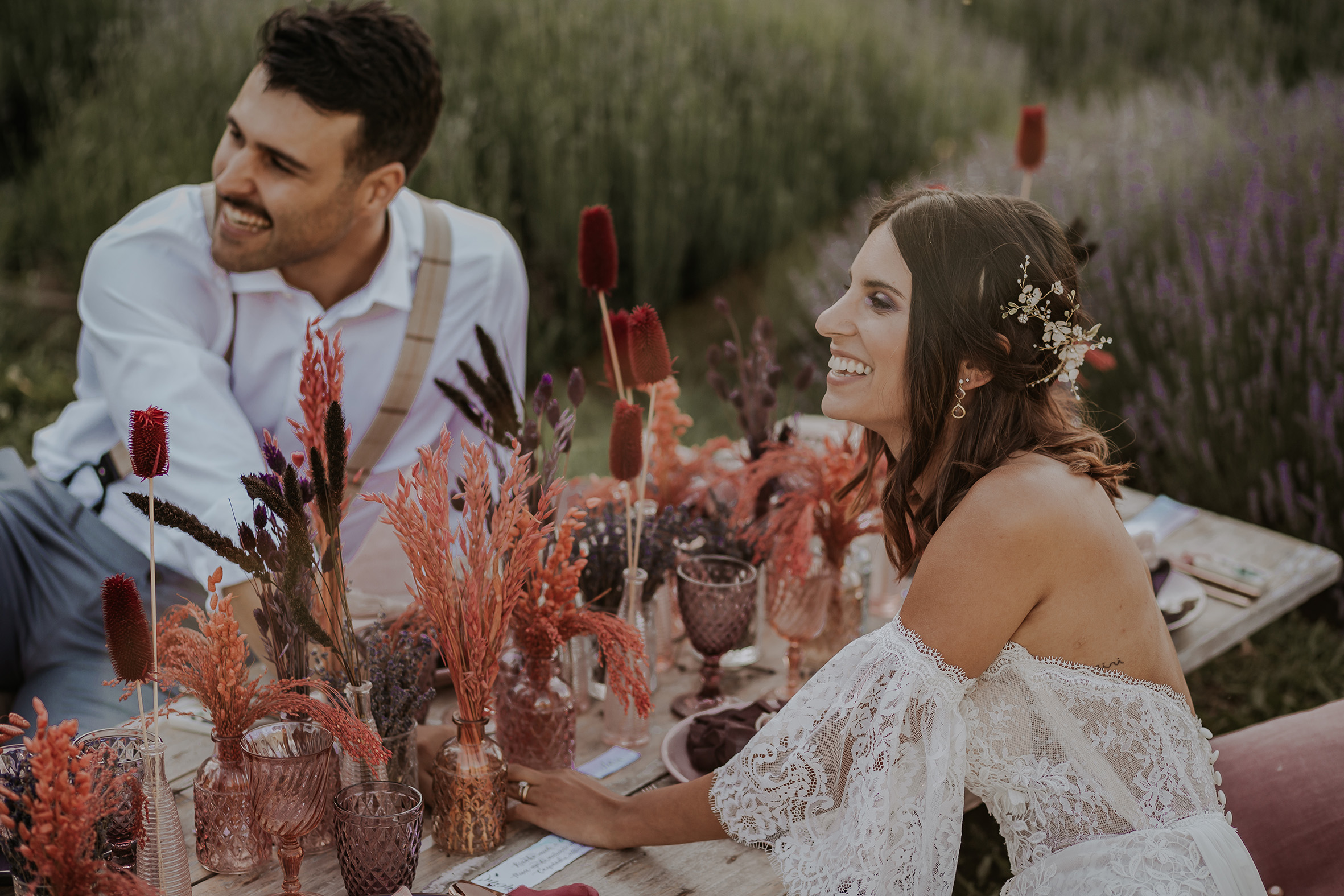 matrimonio in campo di lavanda a Bologna