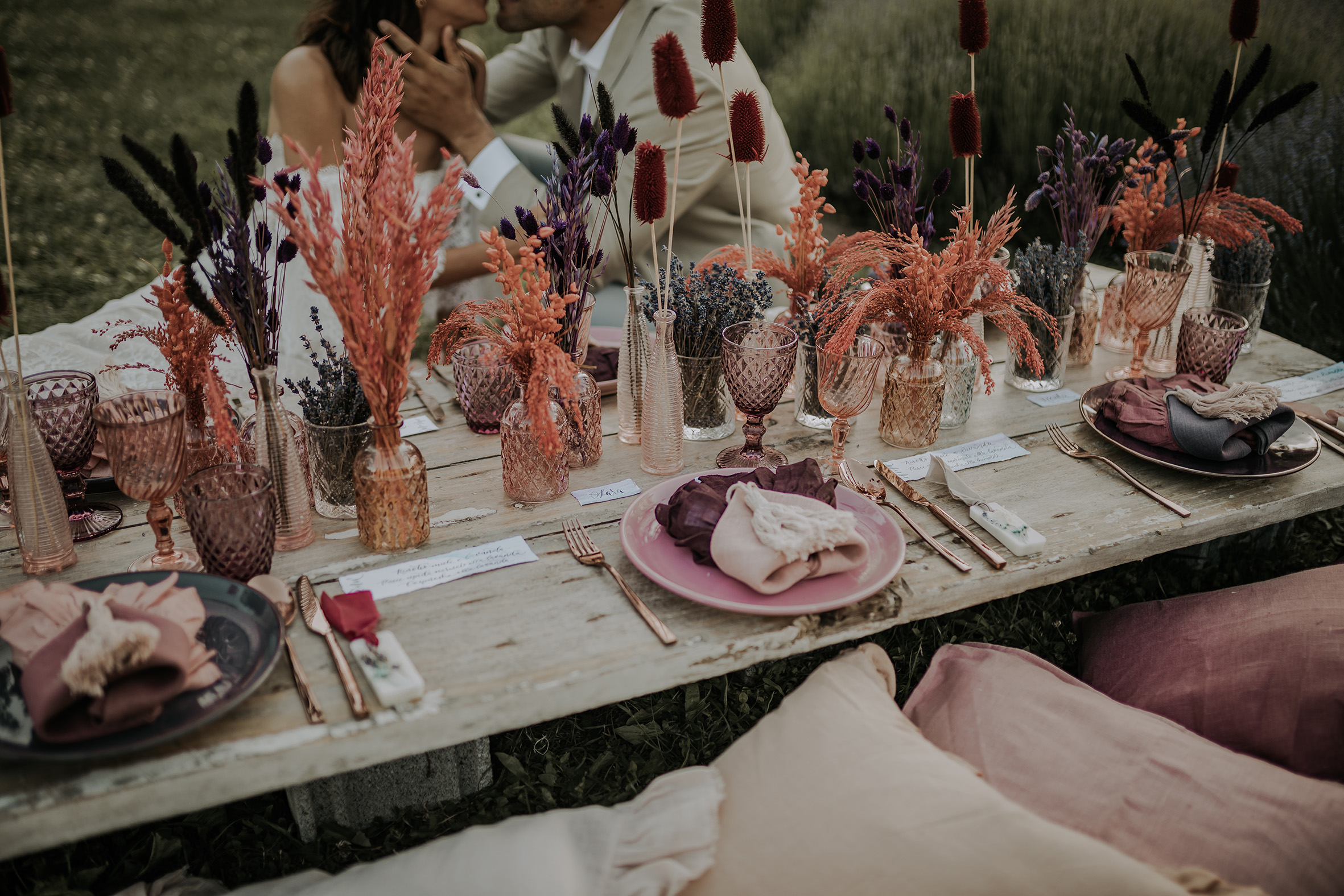 matrimonio in campo di lavanda a Bologna